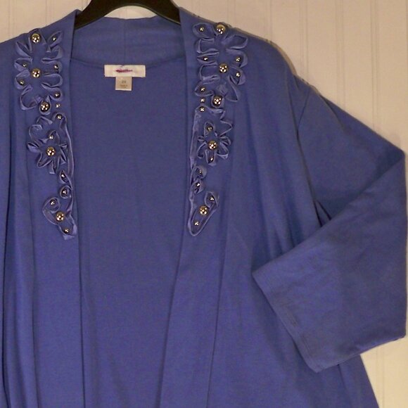 CJ Banks, *Blue Sweater, 2X - Picture 1 of 5